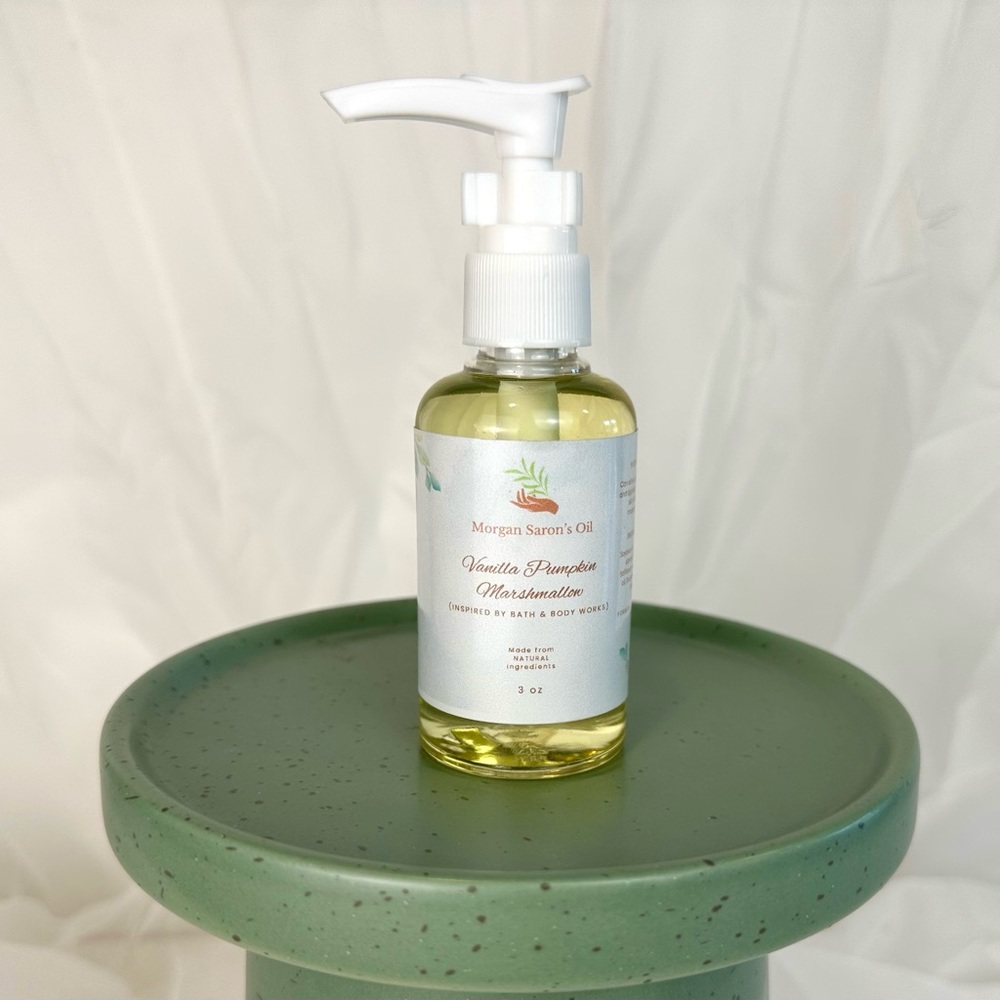 Vanilla Pumpkin Marshmallow Body Oil - Inspired by Bath & Body Works (Pump)
